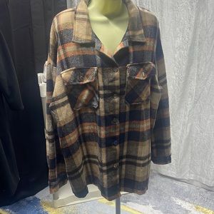 XXL Corduroy Button Down Shirts Boyfriend Long Sleeve Oversized Blouses Tops